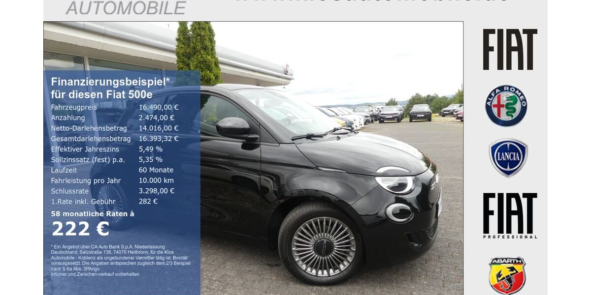 Fiat 500e 48.101 km 16.490 &euro; Koblenz 56072