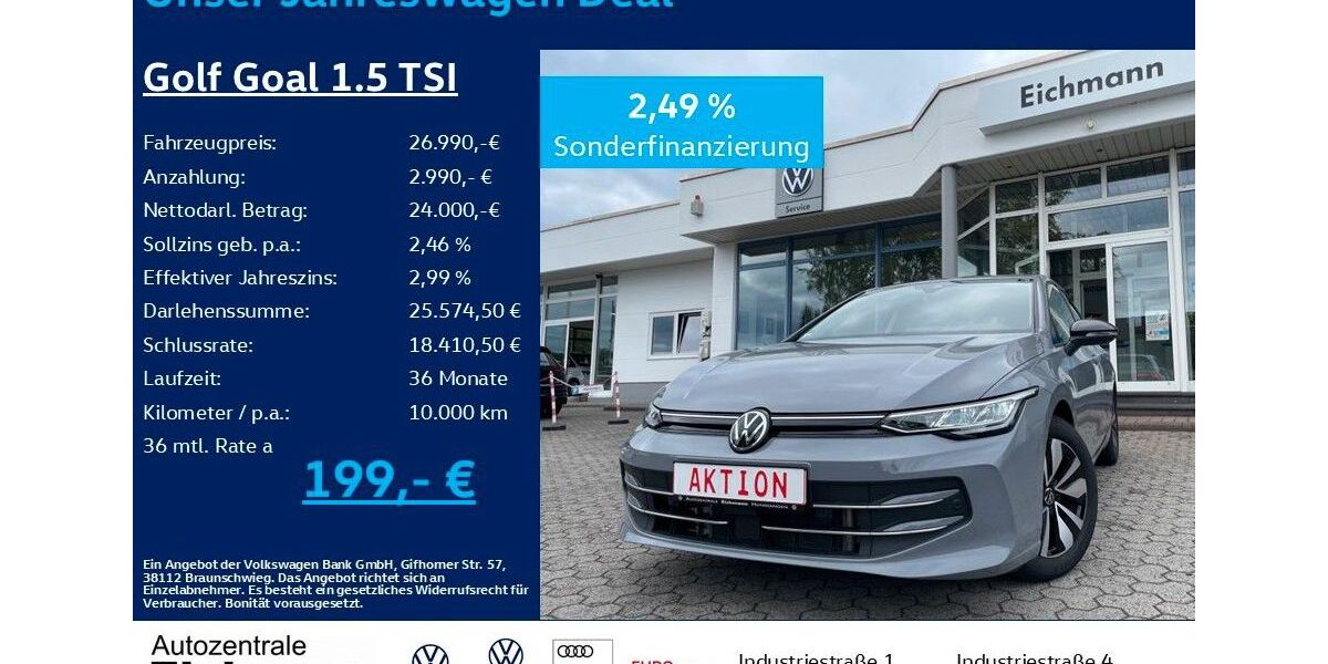 VW Golf 8.600 km 26.990 € Heiligenroth 56412