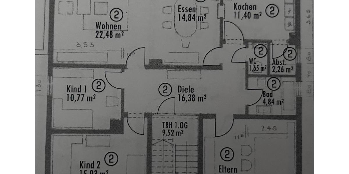Etagenwohnung Koblenz Lay - 4 Zimmer, 120 m&sup2;, 1.270&euro; | Angebot:26313350