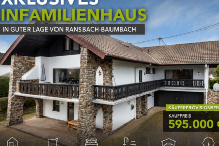 Repräsentatives Einfamilienhaus mit großem Garten - Haus Ransbach-Baumbach Baumbach | Angebot:16961560