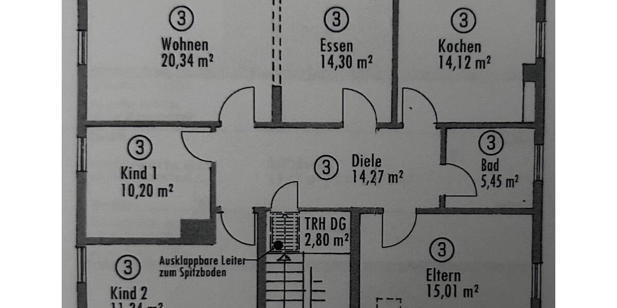 Dachgeschoßwohnung Koblenz Lay - 4 Zimmer, 105 m&sup2;, 1.110&euro; | Angebot:26313348
