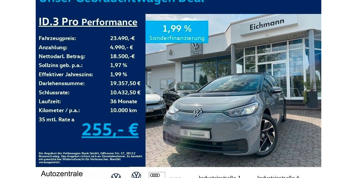 VW ID.3 55.000 km 22.990 &euro; Heiligenroth 56412