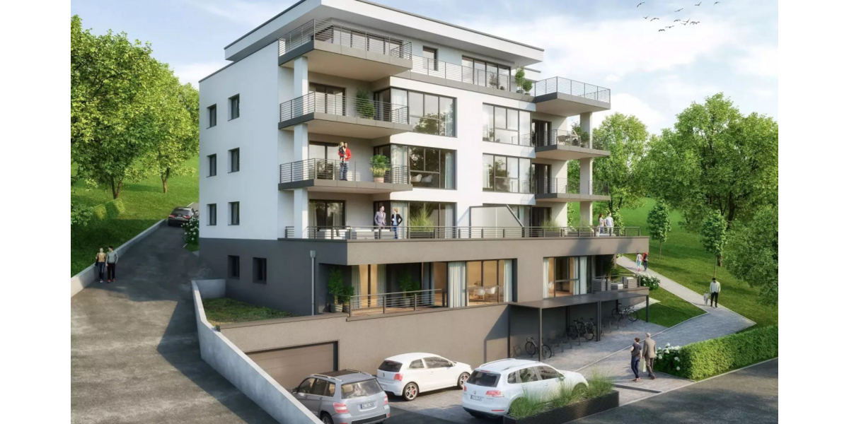 Helle Wohnung mit großer Terrasse im KFW 40 Energiesparhaus in ruhiger Lage im Grünen - Etagenwohnung Koblenz Horchheim | Angebot:26067814