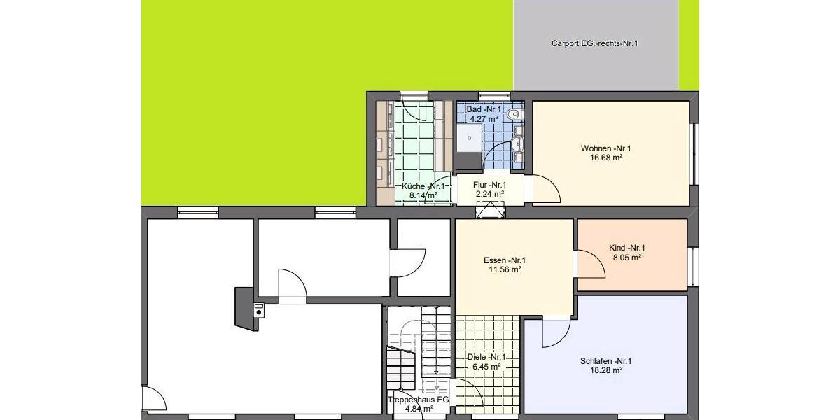 Erdgeschoßwohnung Urmitz - 4 Zimmer, 76 m&sup2;, 240.000&euro; | Angebot:26996723