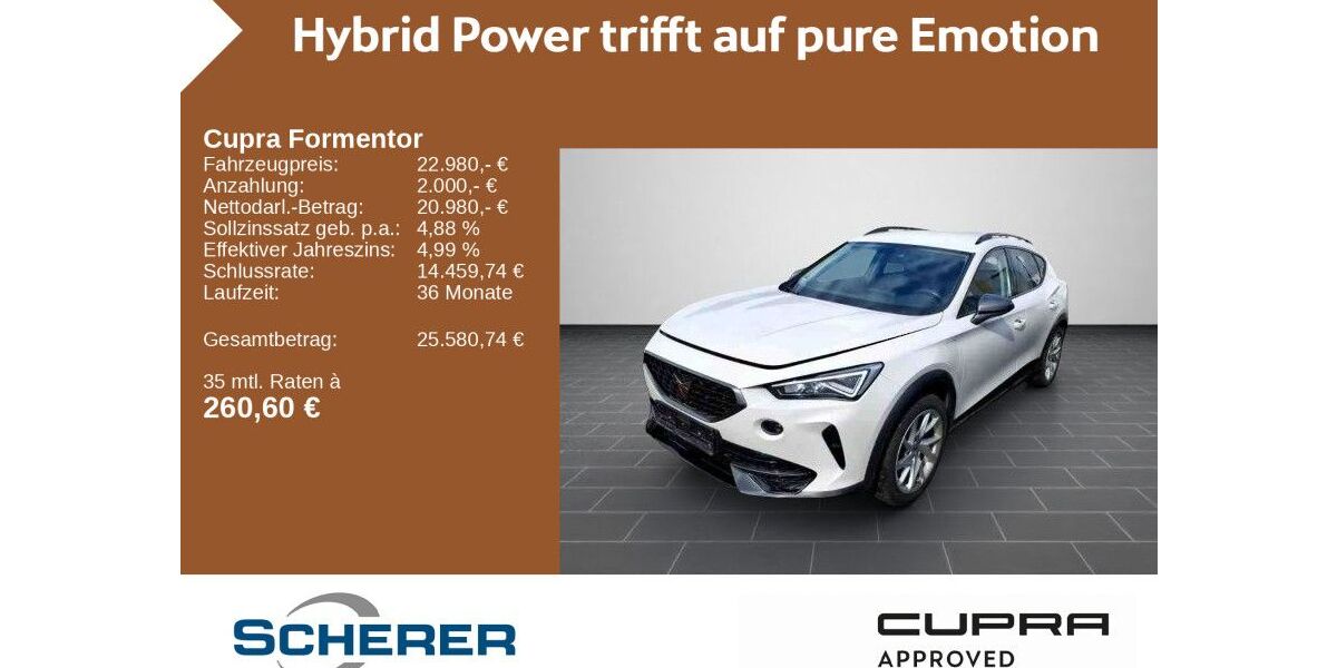 Cupra Formentor 40.745 km 22.780 &euro; Mayen 56727
