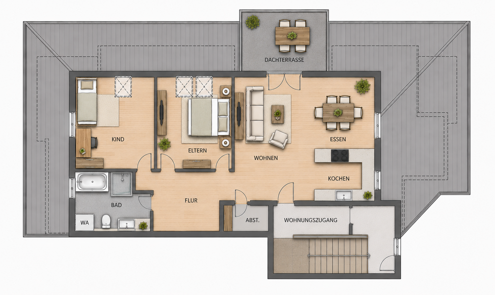 Schöne Dachgeschoss Eigentumswohnung in Wirges - Dachgeschoßwohnung Wirges | Angebot:27164503