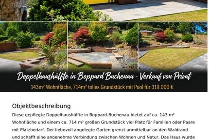 Haus Boppard - 319.000&euro; | Angebot:27195358