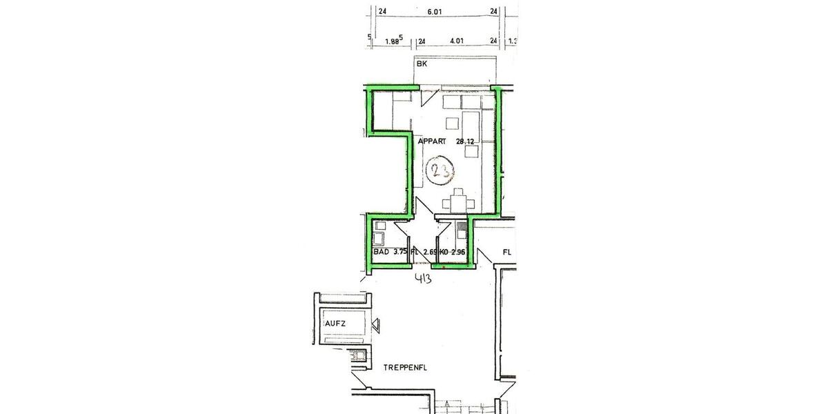 Etagenwohnung Koblenz Bisholder - 1.5 Zimmer, 38 m&sup2;, 156.000&euro; | Angebot:26826503