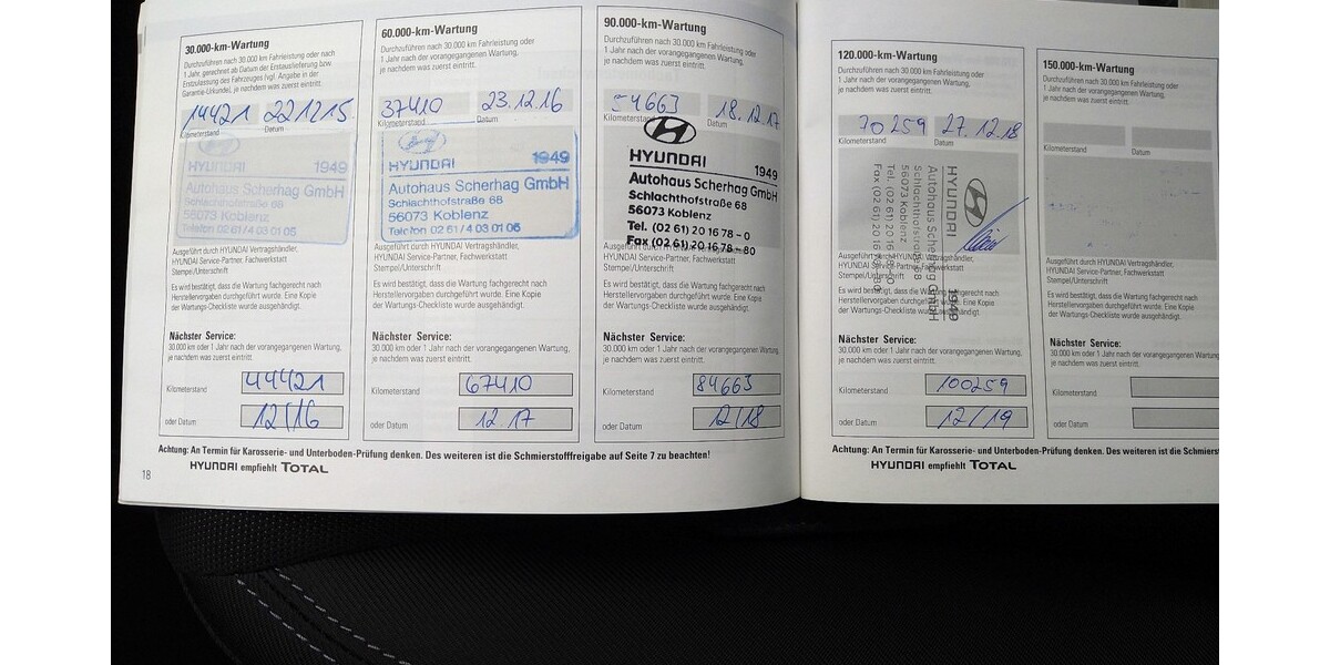 Hyundai i30 93.000 km 8.000 &euro; Koblenz 56068