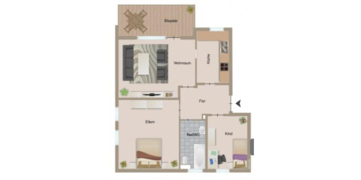 Moderne 3-Zimmer-Terassenwohnung in Ransbach-Baumbach 3 zimmer