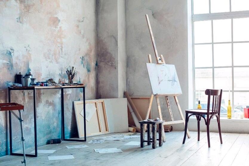 Atelierraum oder Werkstatt