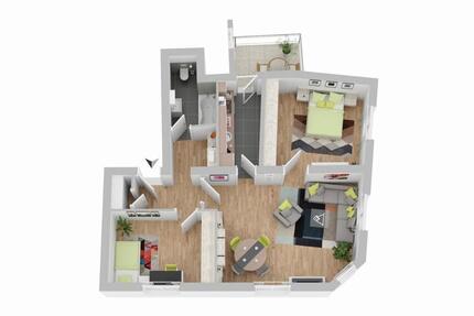 Wohnung Neuwied Block - 3 Zimmer, 89 m&sup2;, 850&euro; | Angebot:25802419
