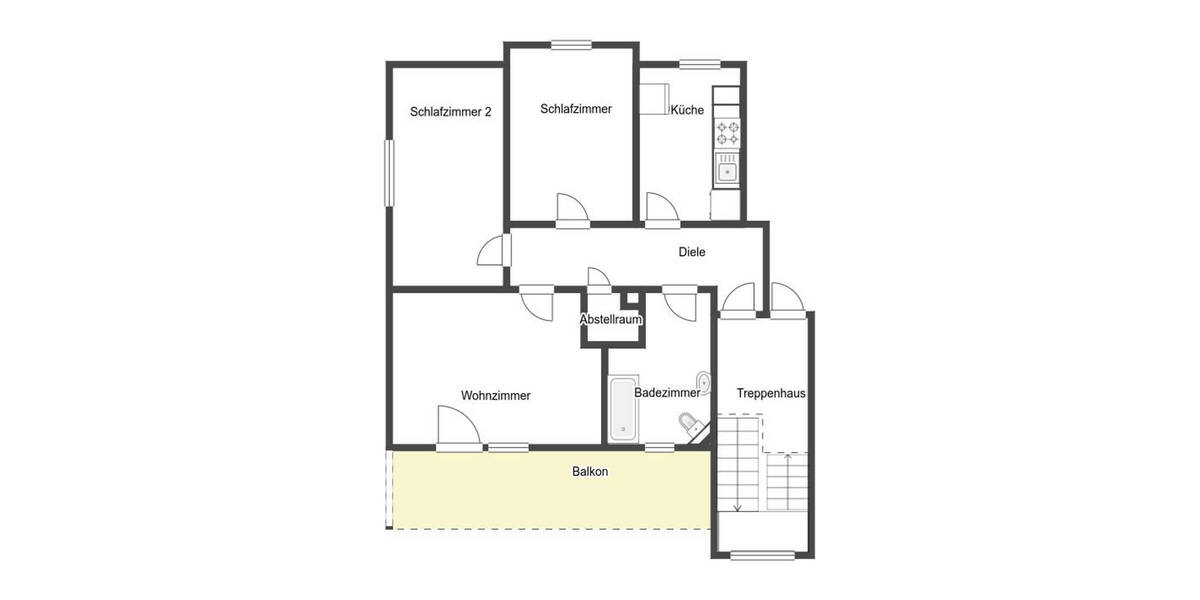 Etagenwohnung Koblenz Industriegebiet - 3 Zimmer, 83 m&sup2;, 187.000&euro; | Angebot:26452387