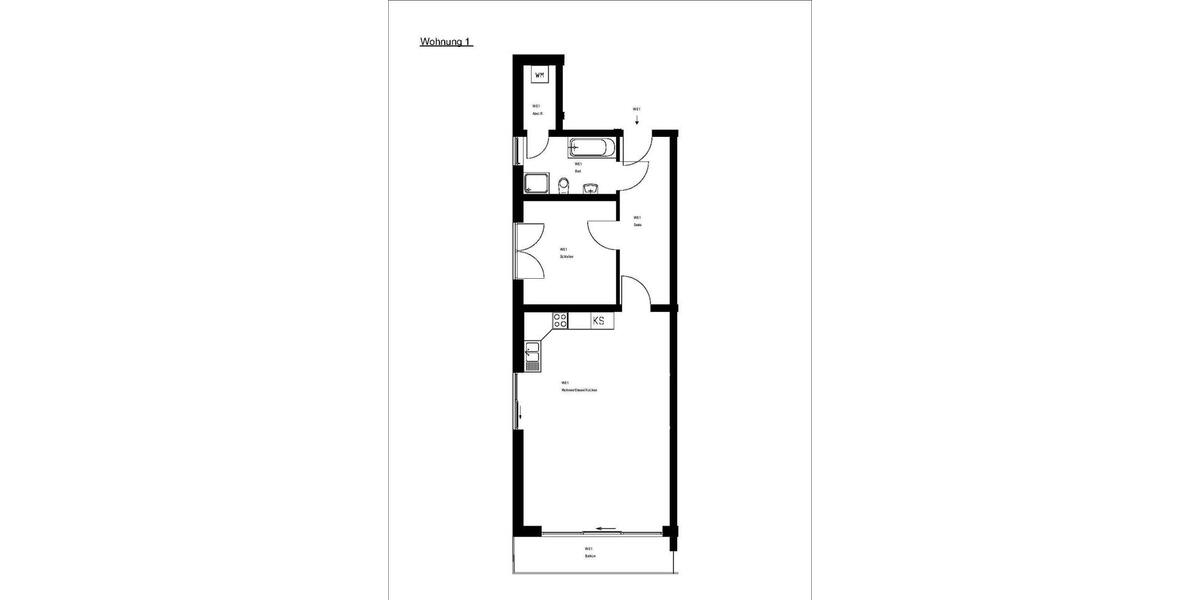 Etagenwohnung Neuwied Block - 2 Zimmer, 77 m&sup2;, 915&euro; | Angebot:25323487