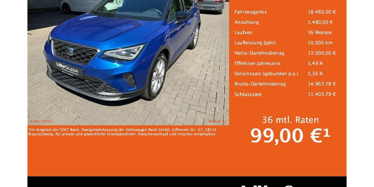Seat Arona 45.360 km 18.480 &euro; Koblenz 56076