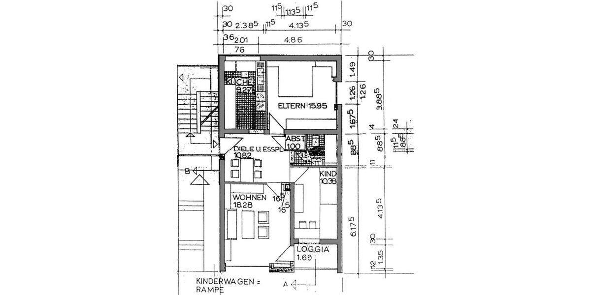 Etagenwohnung Neuwied Heddesdorfer Berg - 3 Zimmer, 69 m&sup2;, 570&euro; | Angebot:26630267