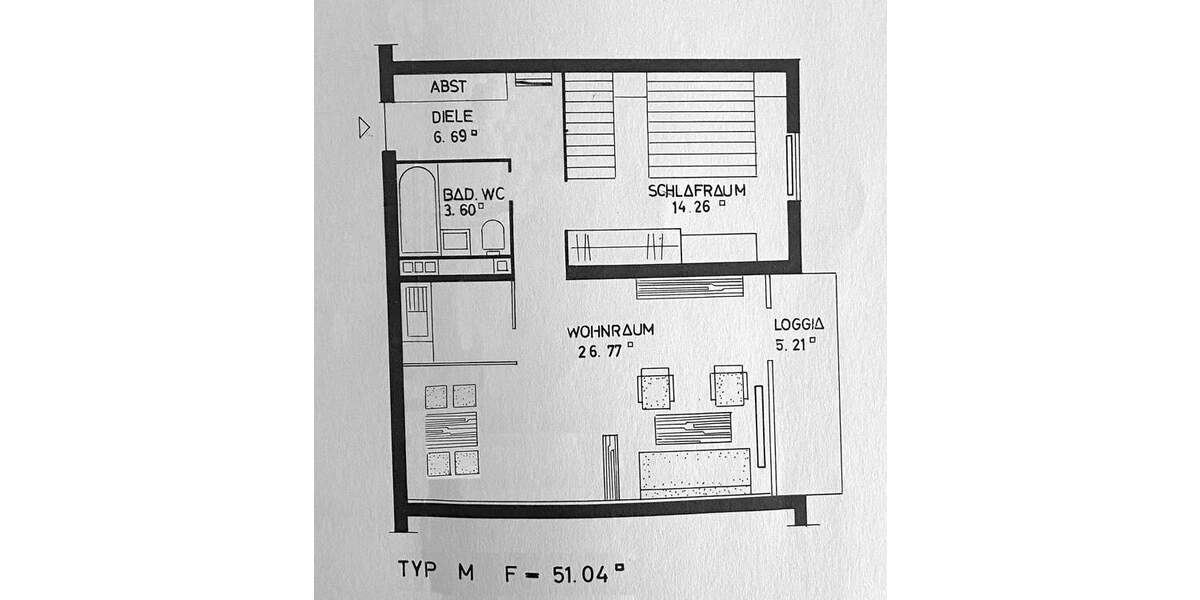 Etagenwohnung Neuwied - 2 Zimmer, 51 m&sup2;, 110.000&euro; | Angebot:25702340