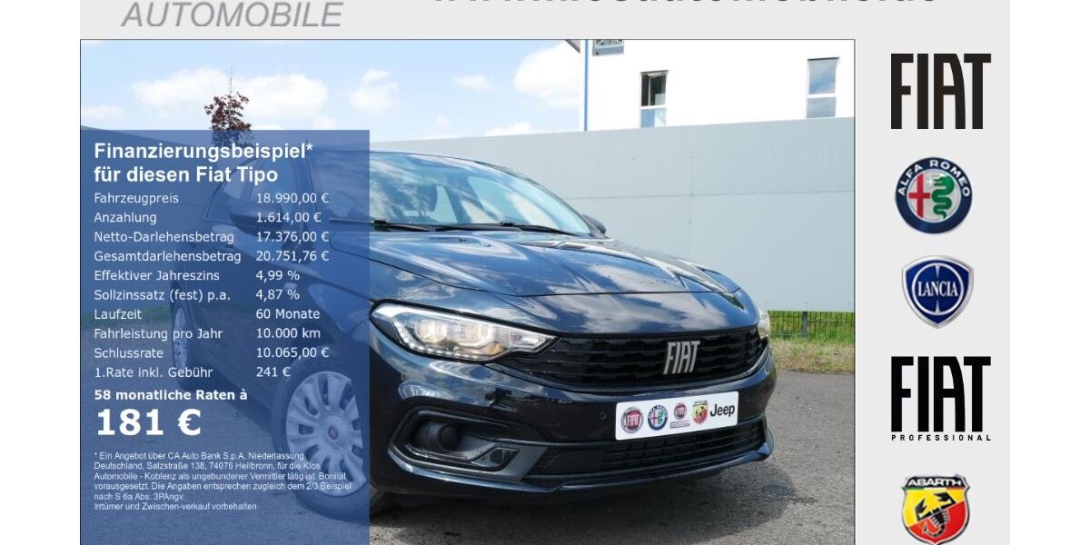 Fiat Tipo 19.400 km 18.990 € Koblenz 56072