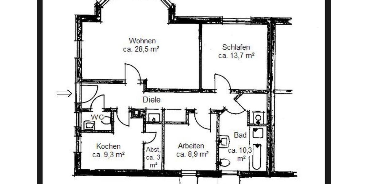 Etagenwohnung Anhausen - 3.5 Zimmer, 86 m&sup2;, 255.000&euro; | Angebot:26482967
