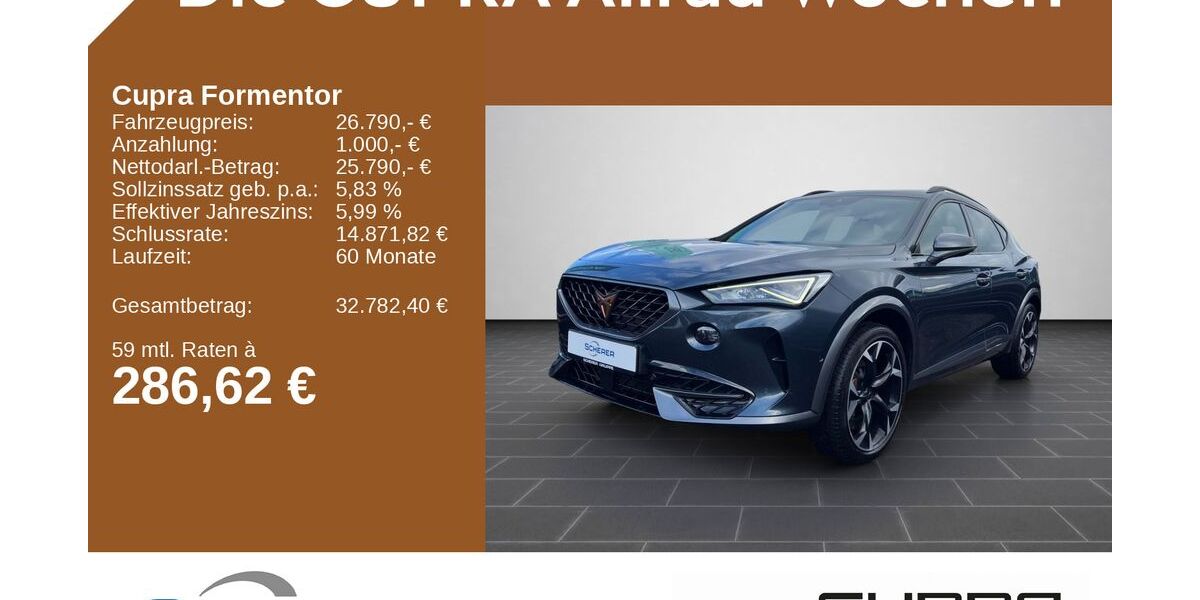 Cupra Formentor 98.327 km 26.790 &euro; Mayen 56727