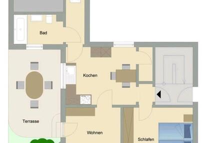 2 ZKB60m2 Wohnung (mit Erker) in RodenbachNeuwied mit Terrasse 2 zimmer