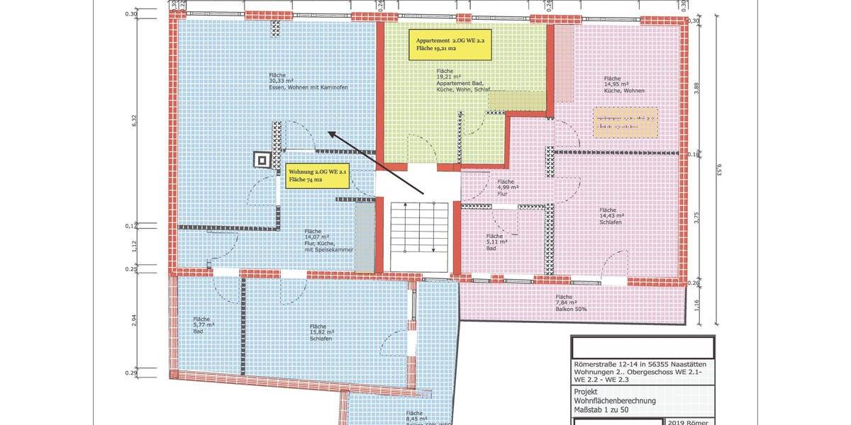 Etagenwohnung Nastätten - 3 Zimmer, 74 m&sup2;, 620&euro; | Angebot:23392234