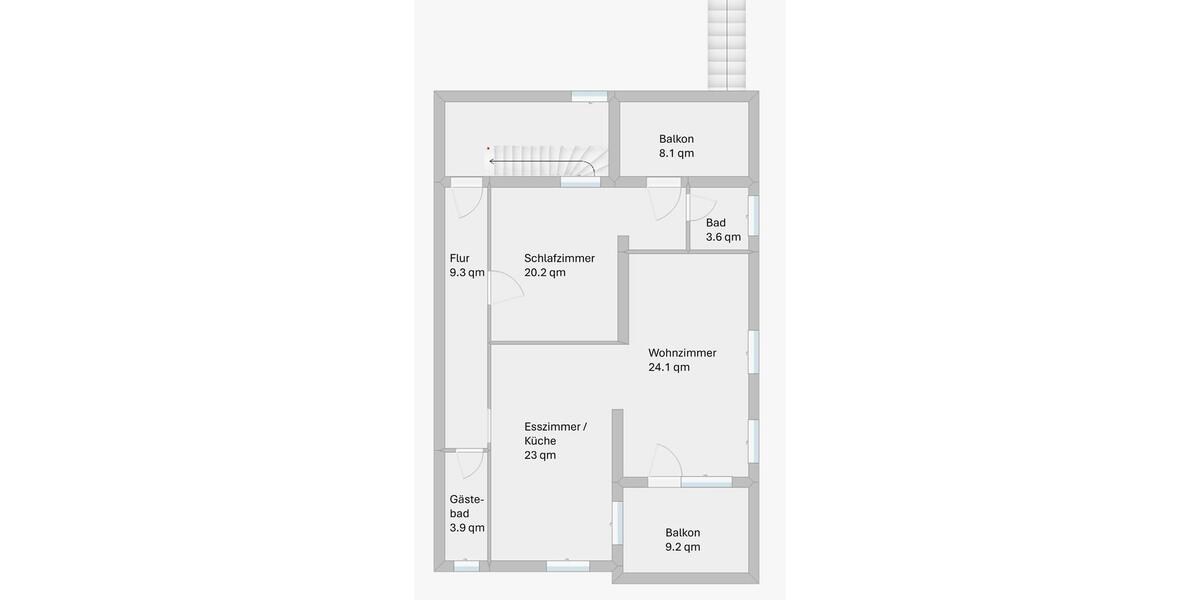 Etagenwohnung Koblenz Karthause - 2 Zimmer, 93 m&sup2;, 174.000&euro; | Angebot:25976113