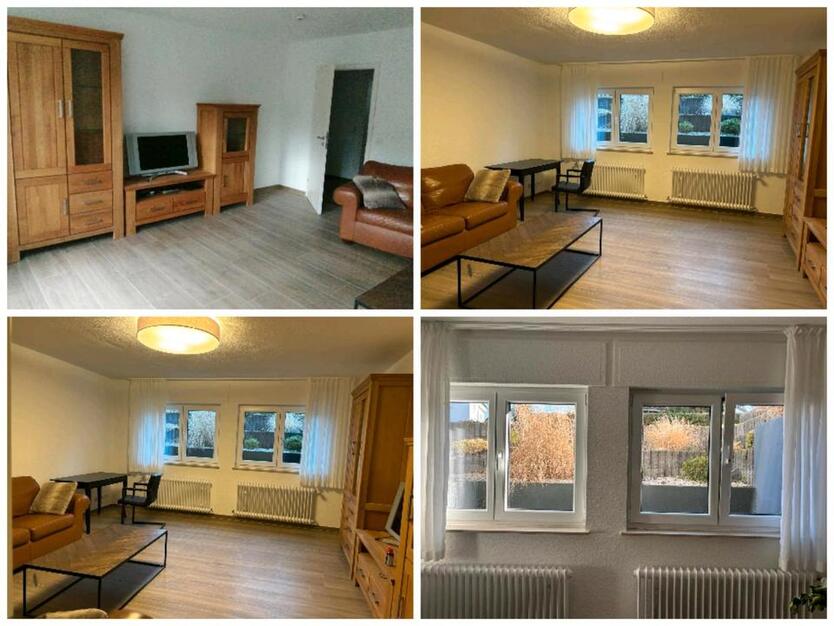 Möblierte Souterrain Wohnung 80 qm für Singles oder Paar