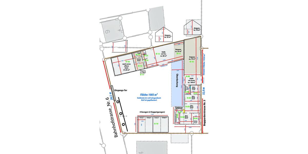 Gewerbegrundstück >1000m² mit Büros & WerkstattLager zimmer