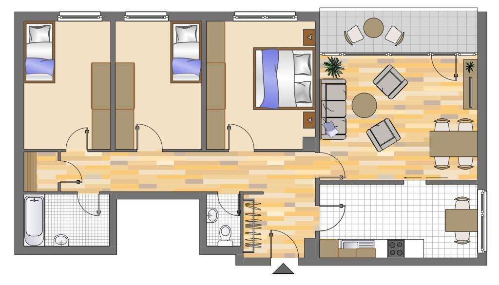 Etagenwohnung Koblenz Karthause - 4 Zimmer, 97 m&sup2;, 979&euro; | Angebot:26458170