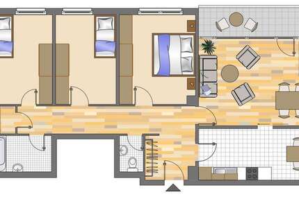 Wohnung Koblenz Karthause - 4 Zimmer, 97 m&sup2;, 979&euro; | Angebot:26458170