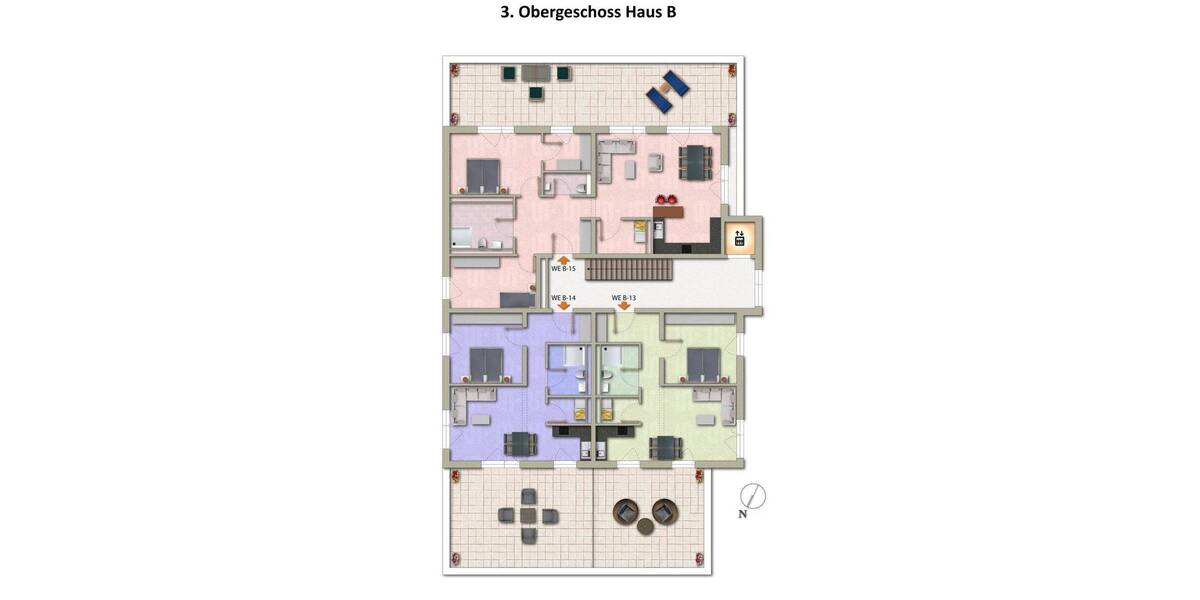 Etagenwohnung Treis-Karden Treis - 3 Zimmer, 90 m&sup2;, 357.317&euro; | Angebot:25820348