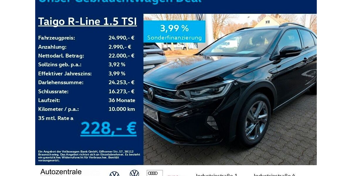 VW Taigo 11.900 km 24.990 &euro; Heiligenroth 56412