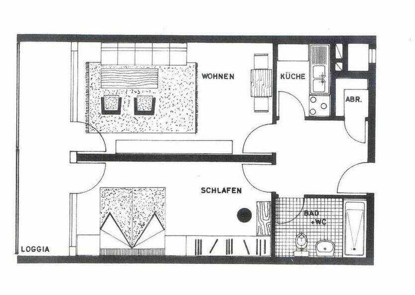 2-Zimmerwohnung, komplett saniert
