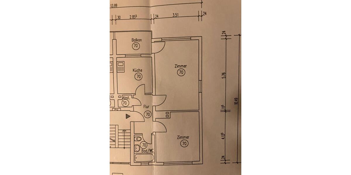 Etagenwohnung Koblenz Karthause - 2 Zimmer, 53 m&sup2;, 189.000&euro; | Angebot:26331740
