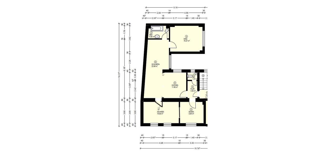 Etagenwohnung Koblenz Horchheim - 4 Zimmer, 85 m&sup2;, 1.150&euro; | Angebot:25721479