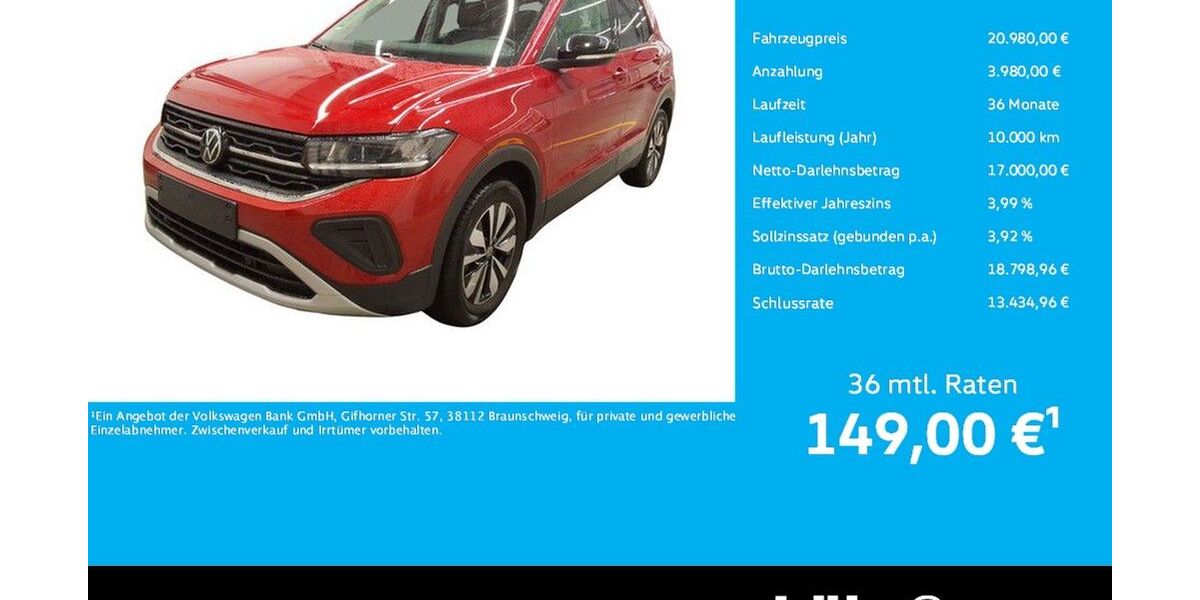 VW T-Cross 15.030 km 20.980 &euro; Koblenz 56076