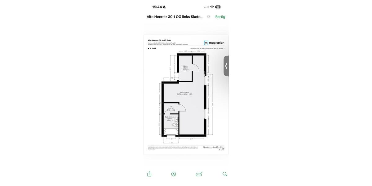 Etagenwohnung Koblenz Bisholder - 1 Zimmer, 36 m&sup2;, 520&euro; | Angebot:26633090