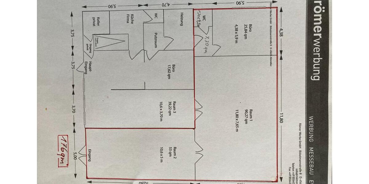 Gewerbeobjekt Altendiez - 1.100&euro; | Angebot:23864039