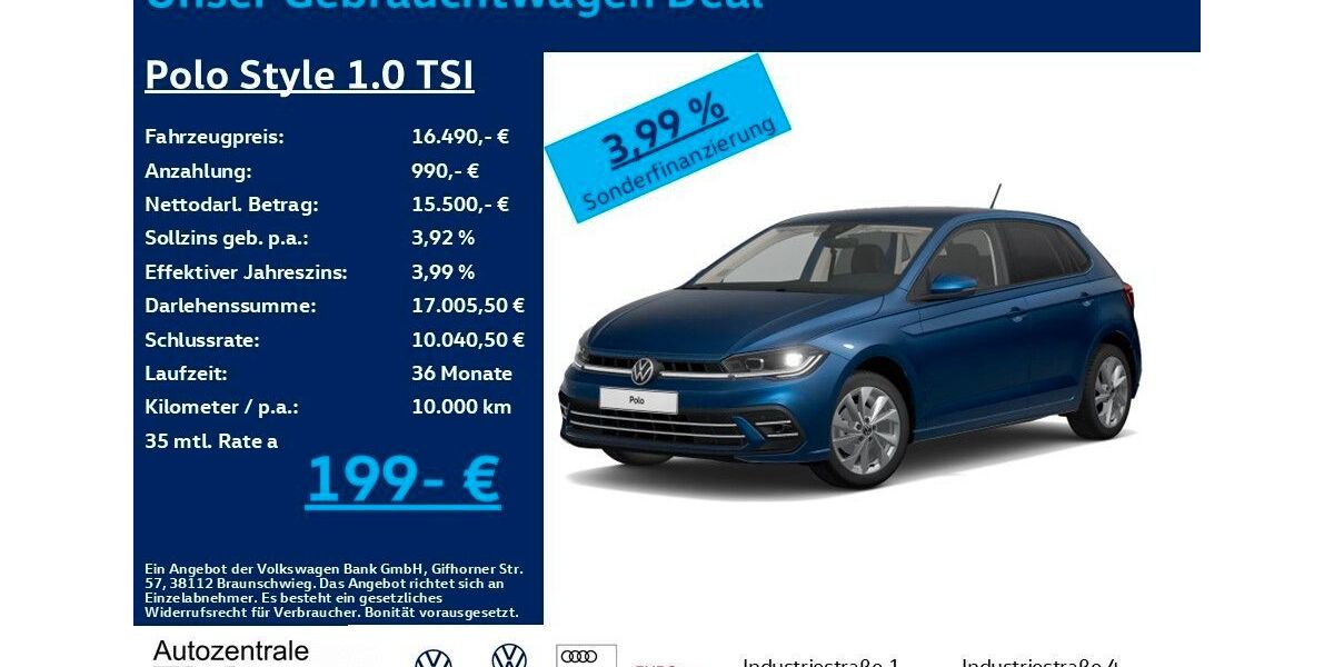 VW Polo 46.700 km 16.490 &euro; Heiligenroth 56412