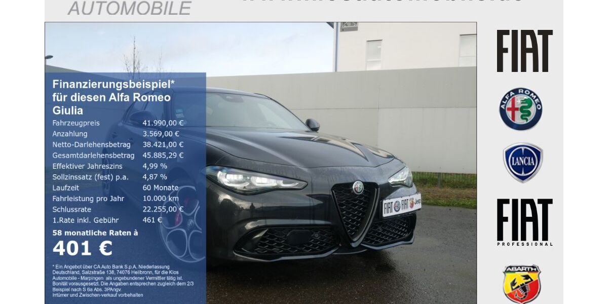 Alfa Romeo Giulia 17.998 km 41.990 &euro; Koblenz 56072