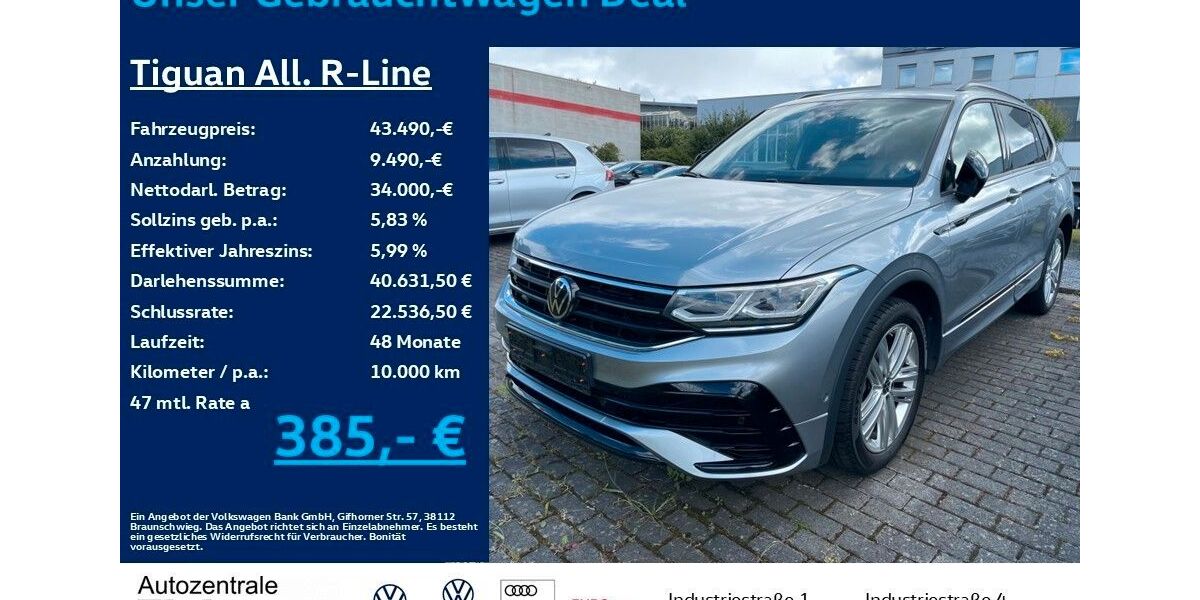 VW Tiguan Allspace 75.200 km 43.490 &euro; Heiligenroth 56412