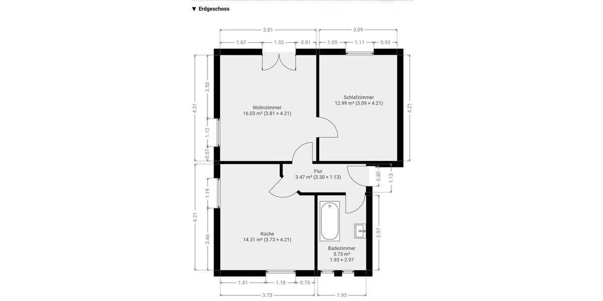 Erdgeschoßwohnung Andernach - 2 Zimmer, 55 m&sup2;, 650&euro; | Angebot:26693619