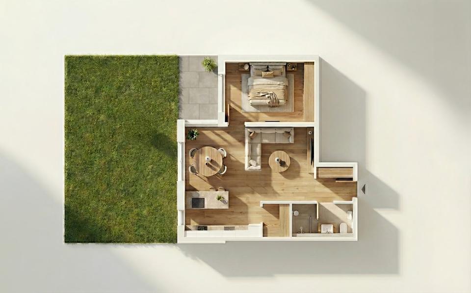 Erdgeschoßwohnung Nastätten - 2.5 Zimmer, 63 m&sup2;, 890&euro; | Angebot:25648849