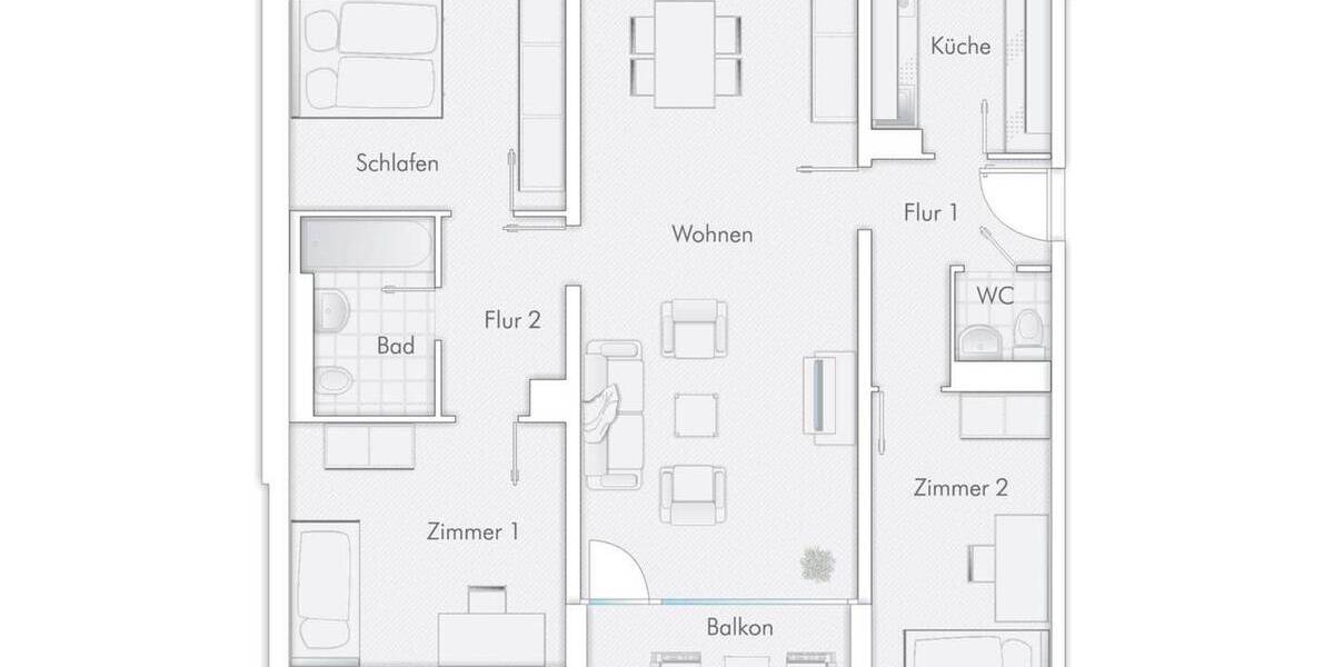 Etagenwohnung Koblenz Karthause - 4 Zimmer, 87 m&sup2;, 830&euro; | Angebot:26879097