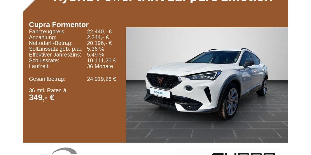 Cupra Formentor 35.723 km 21.880 &euro; Mayen 56727