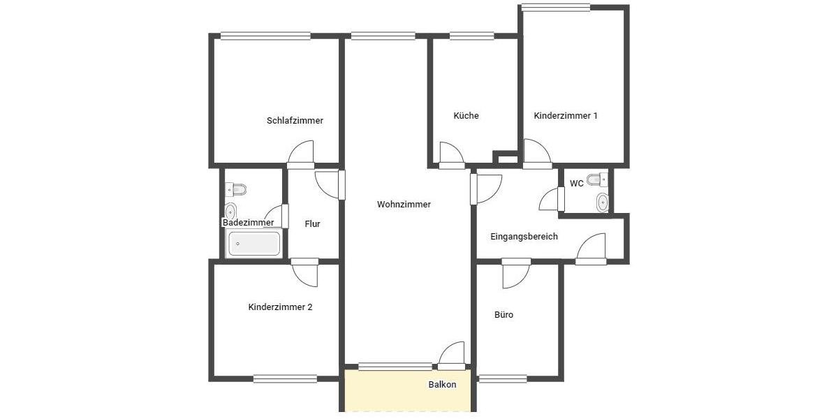Etagenwohnung Koblenz Karthause - 5 Zimmer, 102 m&sup2;, 999&euro; | Angebot:25267367