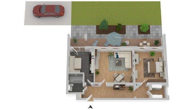 Etagenwohnung Neuwied - 2 Zimmer, 74 m&sup2;, 730&euro; | Angebot:24435362