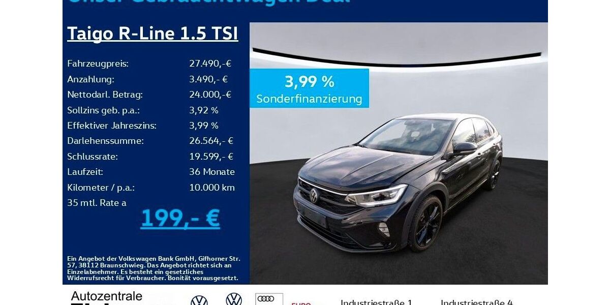 VW Taigo 19.900 km 27.490 &euro; Heiligenroth 56412