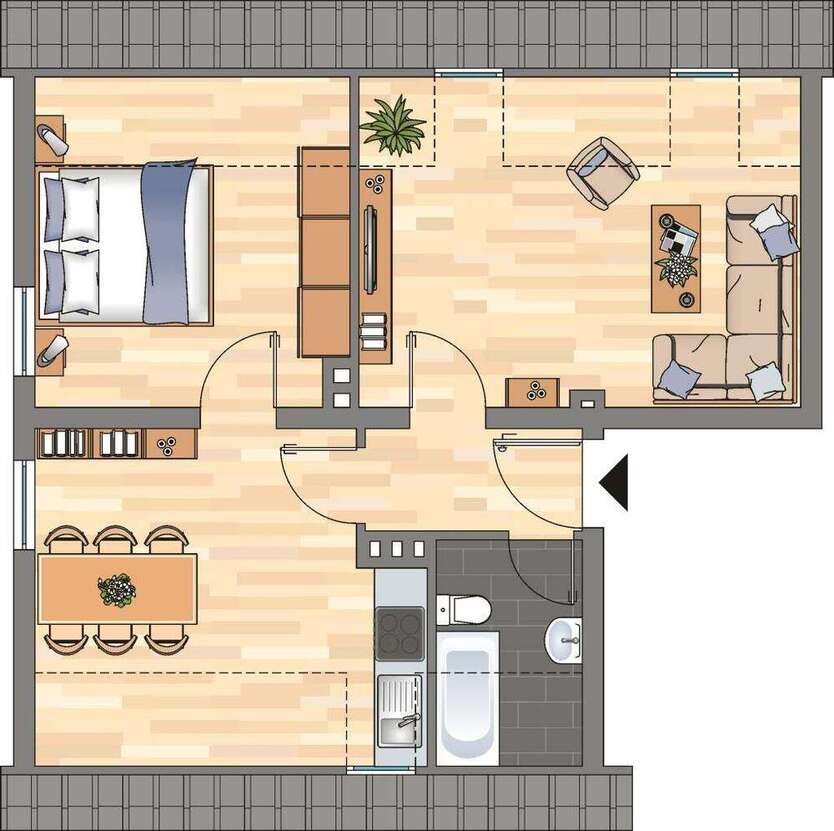 Wohnung zum Mieten in Montabaur 539 € 58.7 m²